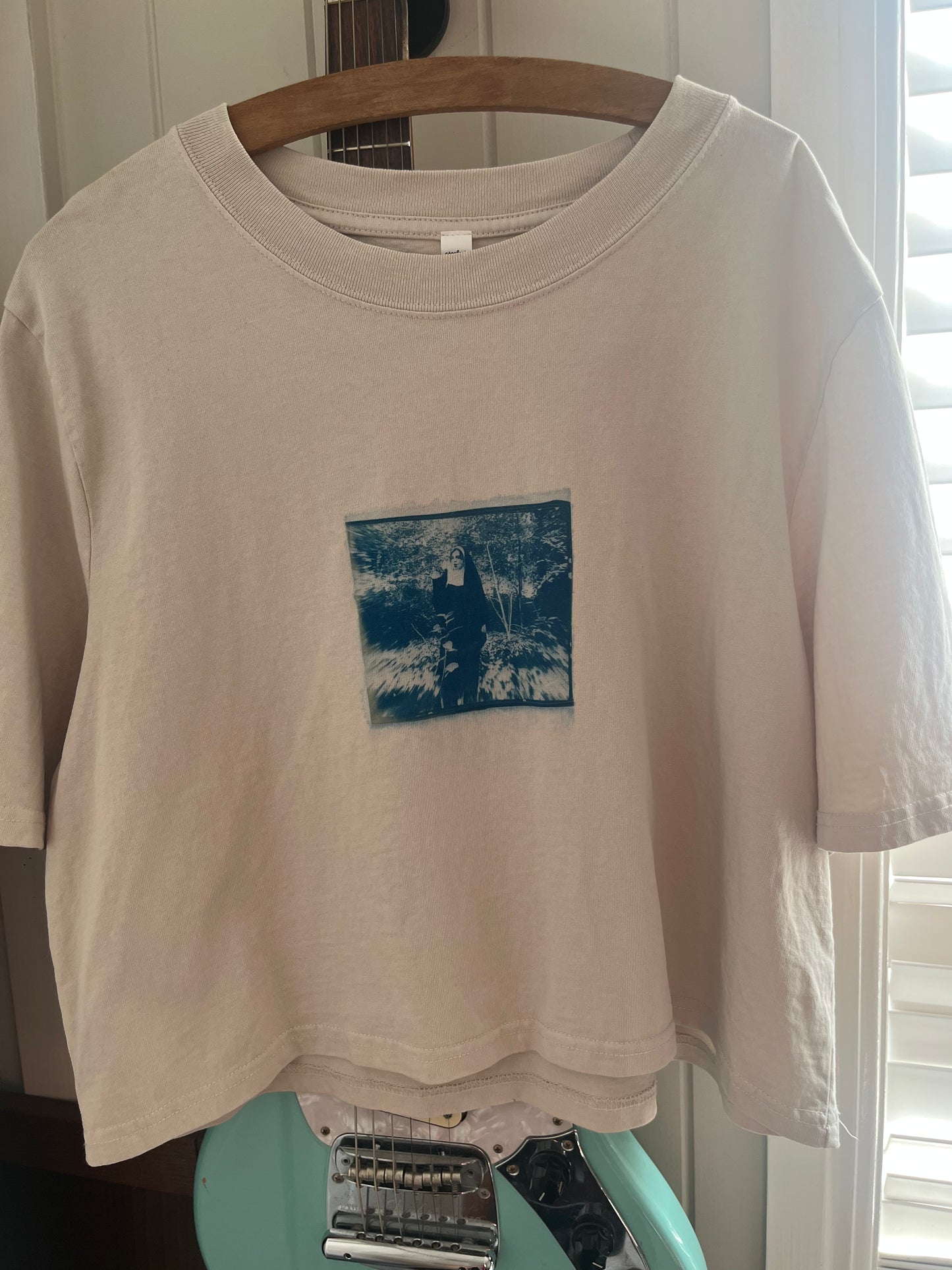 Smoking Nun (Waterbed) Cyanotype T