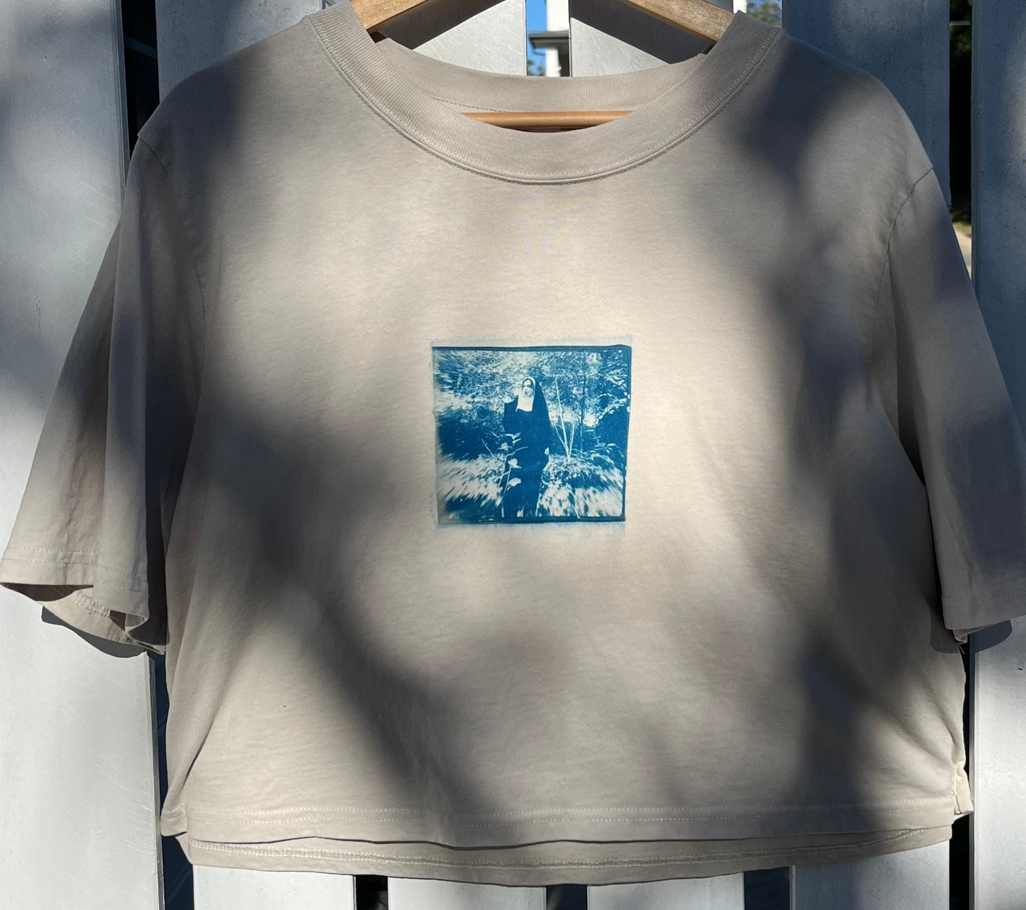 Smoking Nun (Waterbed) Cyanotype T