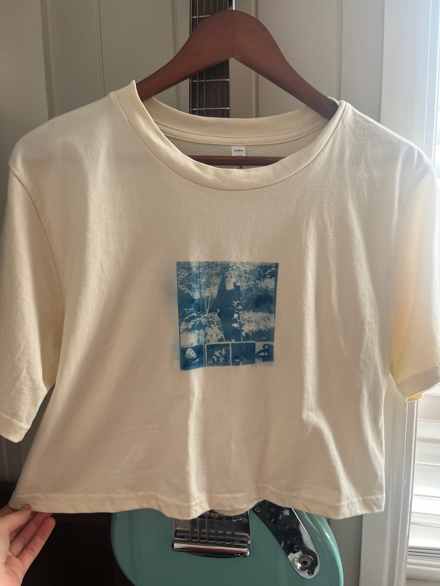 Smoking Nun Collage Cyanotype T