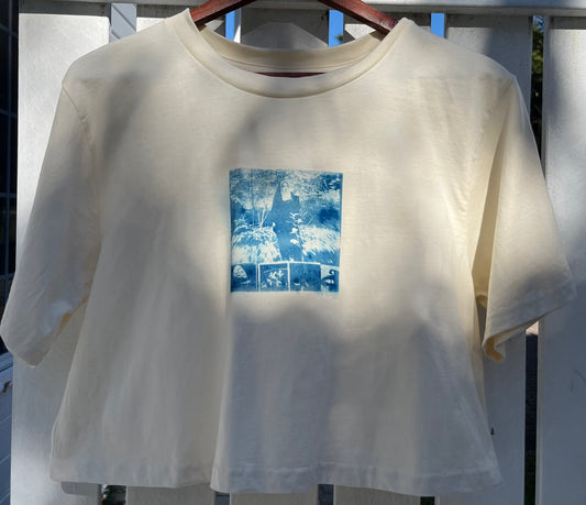 Smoking Nun Collage Cyanotype T