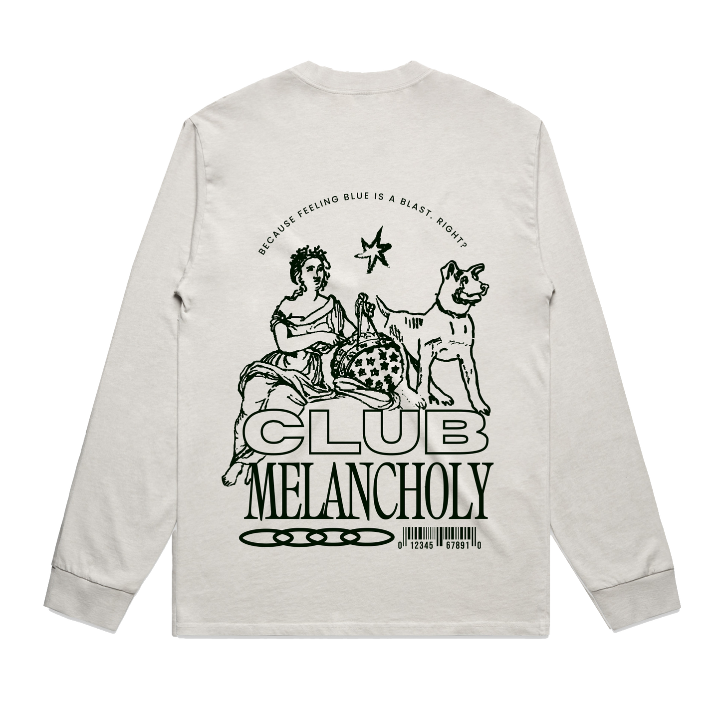 Melancholy Club Longsleeve (Bone)